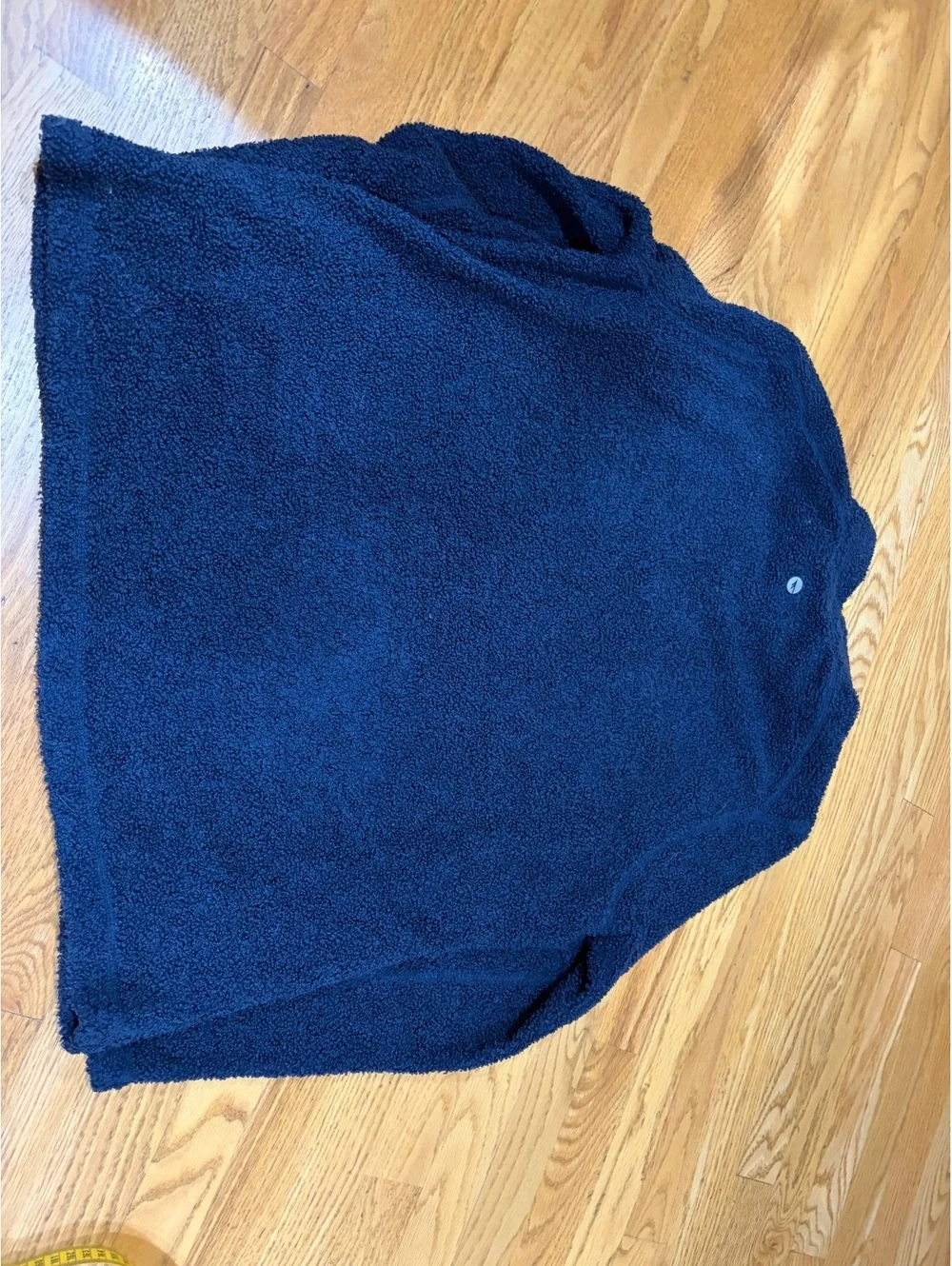 Two Men's Hi-Tech 1/4 zip fleece pullover grey navy blue XL sherpa chest pocket